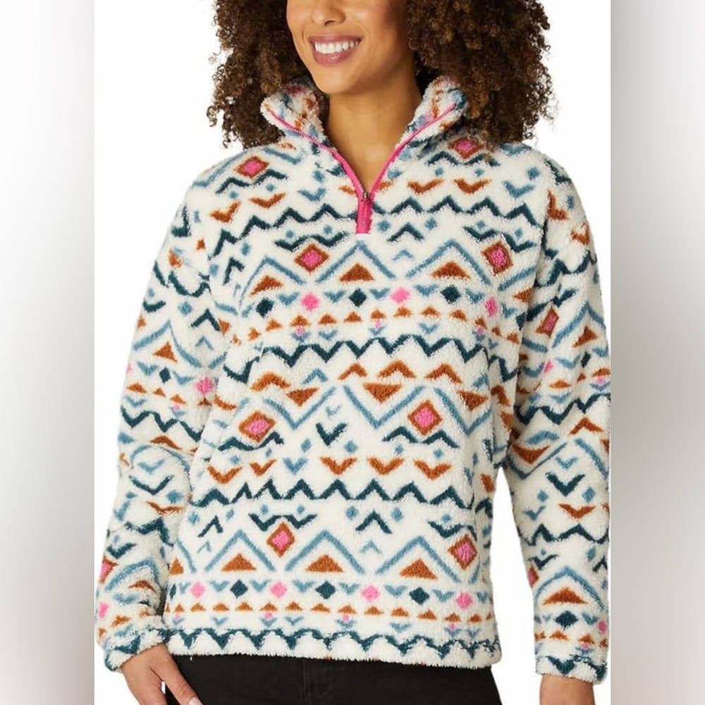 Eddie Bauer Women’s Midweight Plush Quarter Zip Fleece Pullover